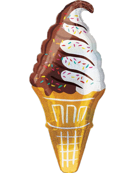 41in Anagram Ice Cream Cone Balloon - Joker Party Supply