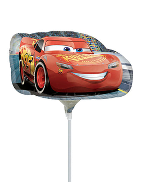 Globo de Rayo McQueen de Cars con anagrama de 14 pulgadas (se requiere sellado térmico)