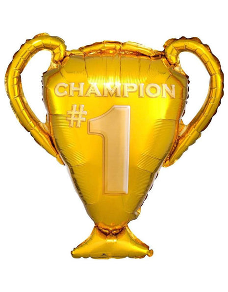 28in Anagram Gold Trophy Balloon - Joker Party Supply