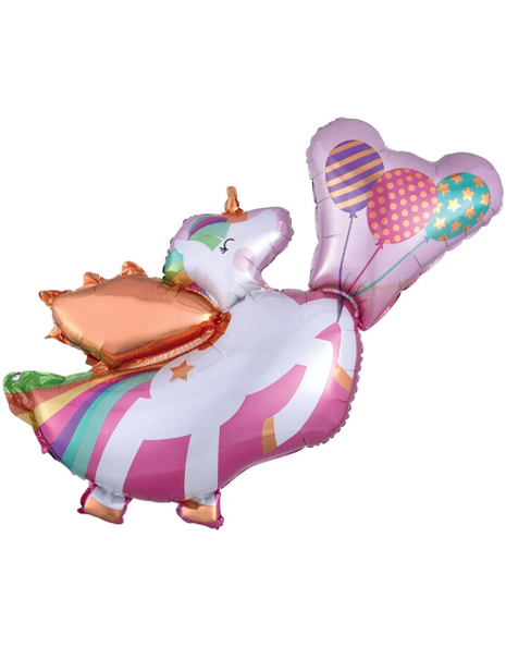 34in Anagram Winged Unicorn Balloon - Joker Party Supply