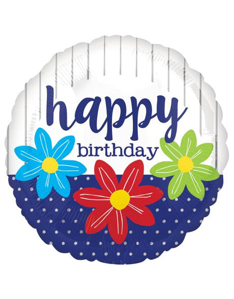 18in Anagram Happy Birthday Bright Sprinkles Balloon