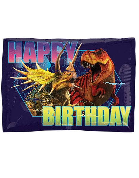 Globo de feliz cumpleaños de Jurassic World de 18 pulgadas con anagrama