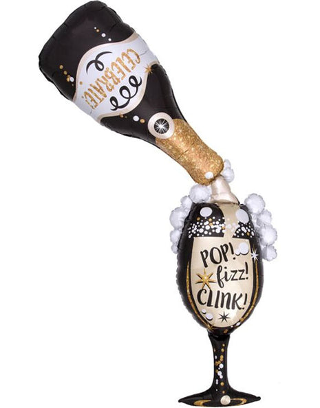 70in Anagram Time For Bubbly Balloon - Joker Party Supply