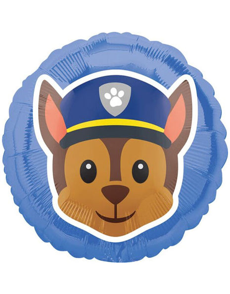 Globo con anagrama de 18 pulgadas de Chase de la Patrulla Canina