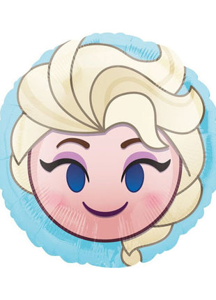 Globo emoji de Elsa de Frozen con anagrama de 18 pulgadas