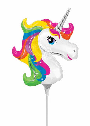 Globo de unicornio arcoíris con anagrama de 14 pulgadas (se requiere sellado térmico)