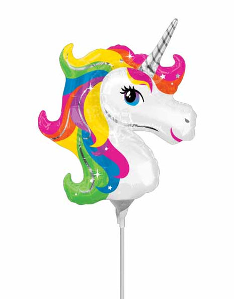 Globo de unicornio arcoíris con anagrama de 14 pulgadas (se requiere sellado térmico)