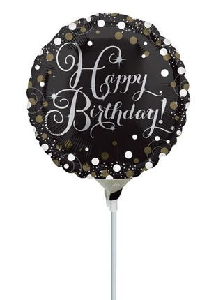 9in Anagram Sparkling Birthday Balloon (Heat Seal Required)