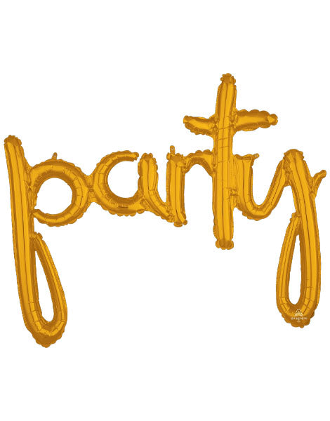 39in Anagram Air-Filled Gold Party Phrase Balloon - Joker Party Supply