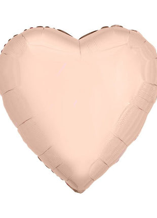 Globo gigante con forma de corazón en oro rosa con anagrama de 28 pulgadas