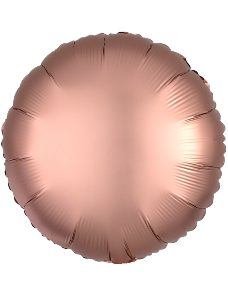 18in Anagram Satin Rose Copper Round Balloon