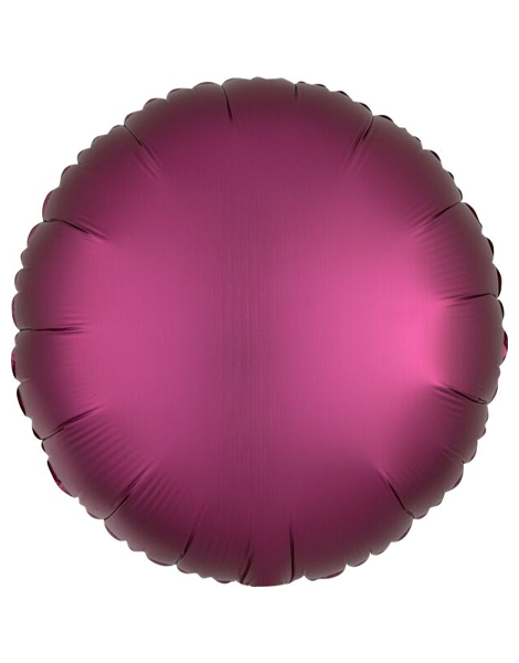 18in Anagram Satin Sangria Round Balloon