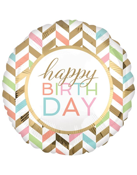 28in Anagram Birthday Pastel Celebration Balloon - Joker Party Supply