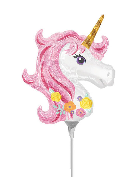 Globo de unicornio mágico con anagrama de 14 pulgadas (se requiere sellado térmico)