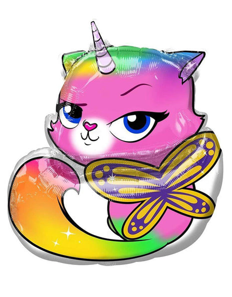 25in Anagram Unicorn Kitty Balloon - Joker Party Supply