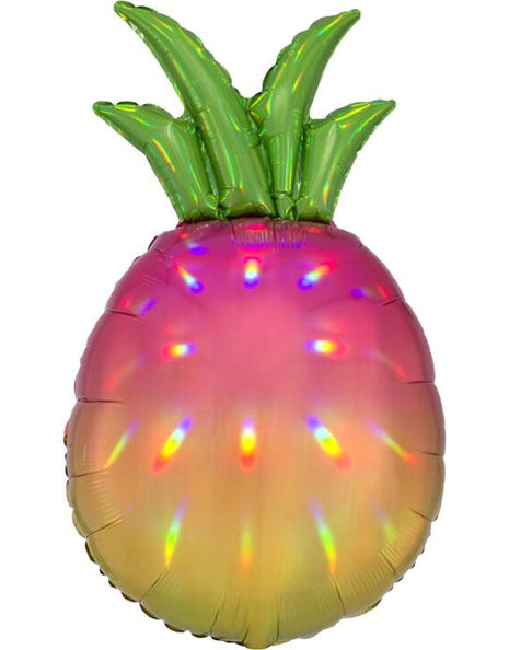 31in Anagram Iridescent Pineapple Holographic Balloon - Joker Party Supply
