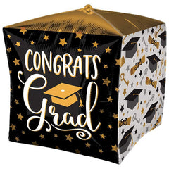 15in Anagram Cubez Congrats Gard Balloon - Joker Party Supply