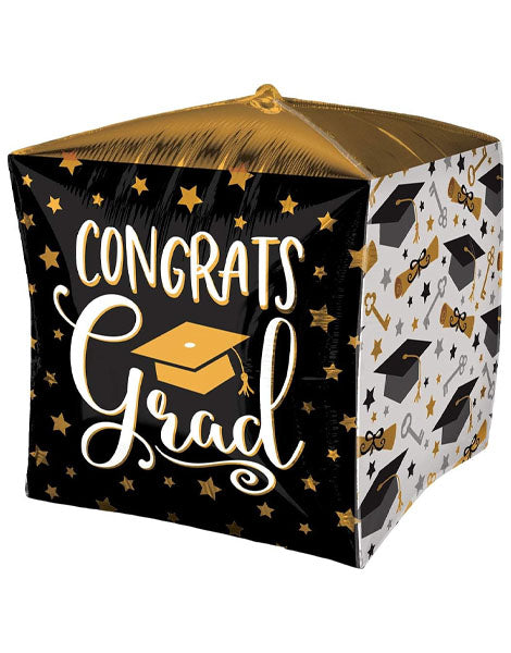 15in Anagram Cubez Congrats Gard Balloon - Joker Party Supply