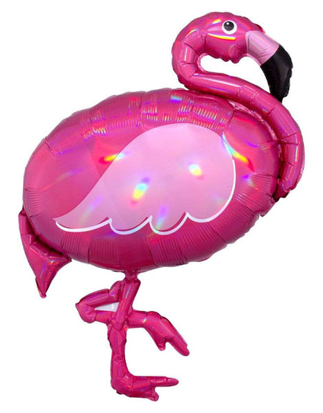 33in Anagram Iridescent Pink Flamingo Balloon - Joker Party Supply