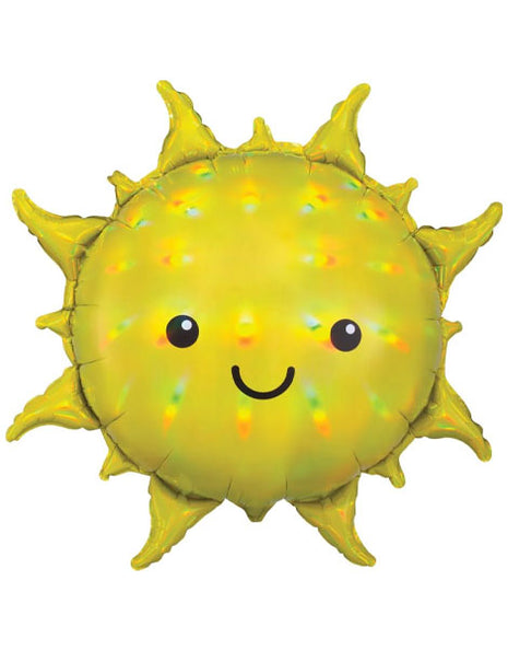 27in Anagram Holographic Iridescent Sun Balloon - Joker Party Supply