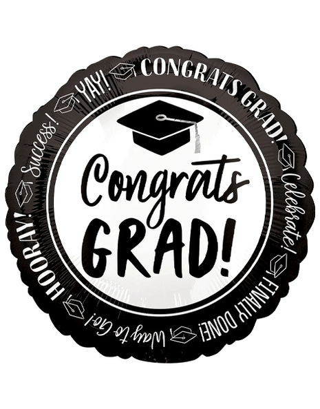 Globo de anagrama de 18 pulgadas "Felicitaciones a la graduación"