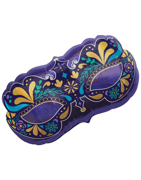 30in Anagram Night in Disguise Mardi Gras Mask Balloon - Joker Party Supply