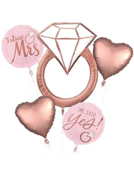 Anagram Blush Wedding Bouquet Balloon - Joker Party Supply