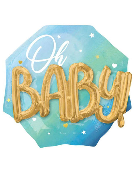 30in Anagram Oh Baby Balloon - Joker Party Supply