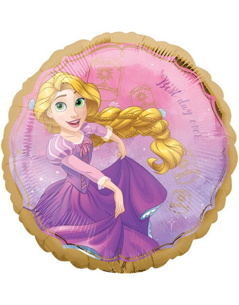 Globo con anagrama de 18 pulgadas de Érase una vez Rapunzel