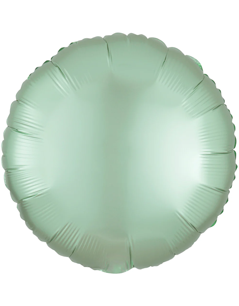 18in Anagram Satin Mint Green Round Balloon