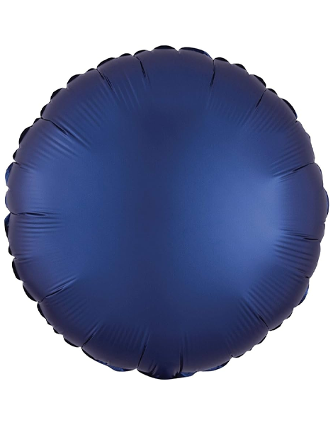 18in Anagram Satin Navy Round Balloon