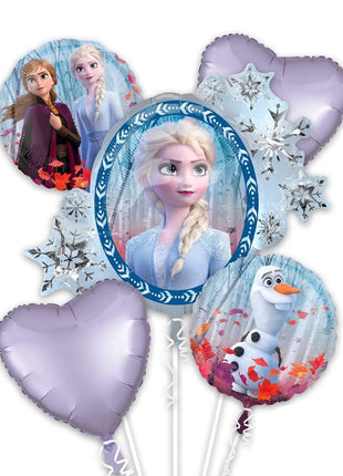 Anagram Frozen 2 Bouquet Balloons 5pc - Joker Party Supply