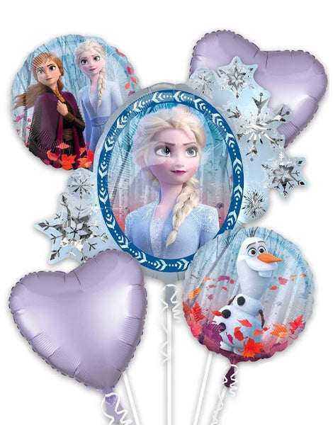 Anagram Frozen 2 Bouquet Balloons 5pc - Joker Party Supply