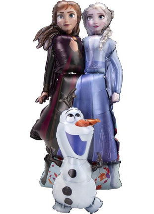 58in Anagram Frozen 2 Elsa Anna Olaf Airwalker Balloon - Joker Party Supply