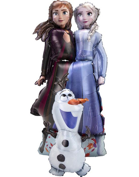 58in Anagram Frozen 2 Elsa Anna Olaf Airwalker Balloon - Joker Party Supply