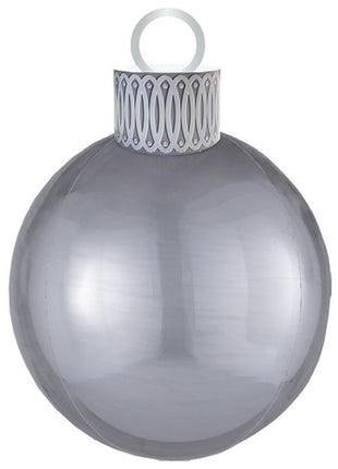 20in Anagram Ornament Kit Silver Orbz Balloon