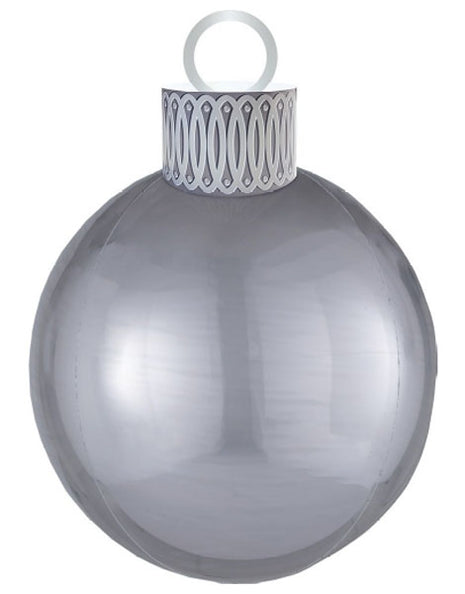 20in Anagram Ornament Kit Silver Orbz Balloon