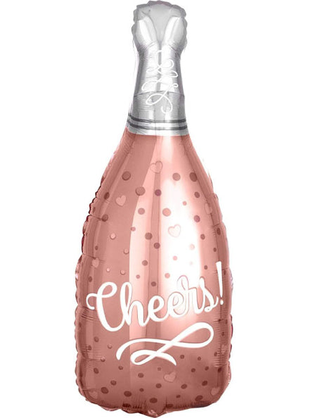26in Anagram Cheers Rose Bottle Balloon - Joker Party Supply