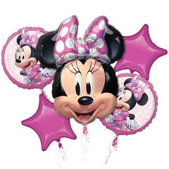 Anagram Minnie Mouse Forever Bouquet Balloons 5pc - Joker Party Supply