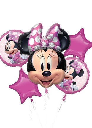 Anagram Minnie Mouse Forever Bouquet Balloons 5pc - Joker Party Supply