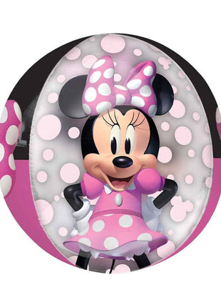 16in Anagram See-Thru Minnie Mouse Forever Orbz Balloon - Joker Party Supply