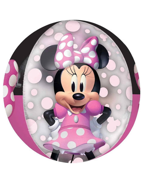 16in Anagram See-Thru Minnie Mouse Forever Orbz Balloon - Joker Party Supply