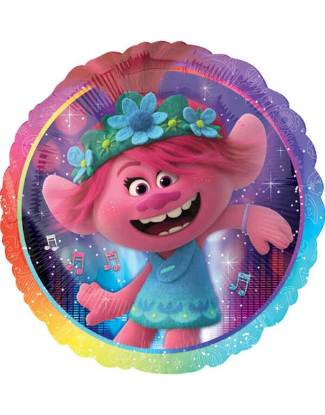 Globo de 18 pulgadas con anagrama de Trolls World Tour