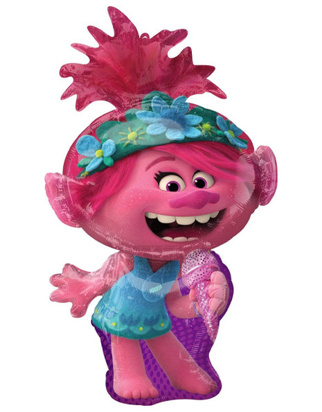 37in Angram Trolls World Tour Poppy Balloon - Joker Party Supply