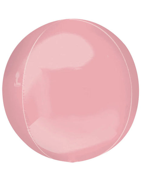 Globo orbe jumbo rosa pastel con anagrama de 21 pulgadas (3 unidades)
