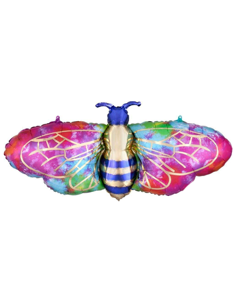 39in Anagram Tie Dye Bee Balloon - Joker Party Supply
