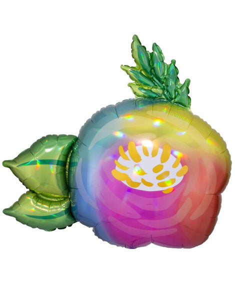 30in Anagram Holographic Iridescent Beautiful Flower Balloon - Joker Party Supply
