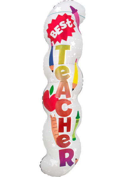 40in Anagram Best Teacher Thank You Balloon - Joker Party Supply