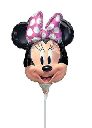 Globo de Minnie Mouse Forever de 14 pulgadas con anagrama (se requiere sellado térmico)