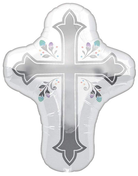 28in Anagram Holy Day Cross Balloon - Joker Party Supply